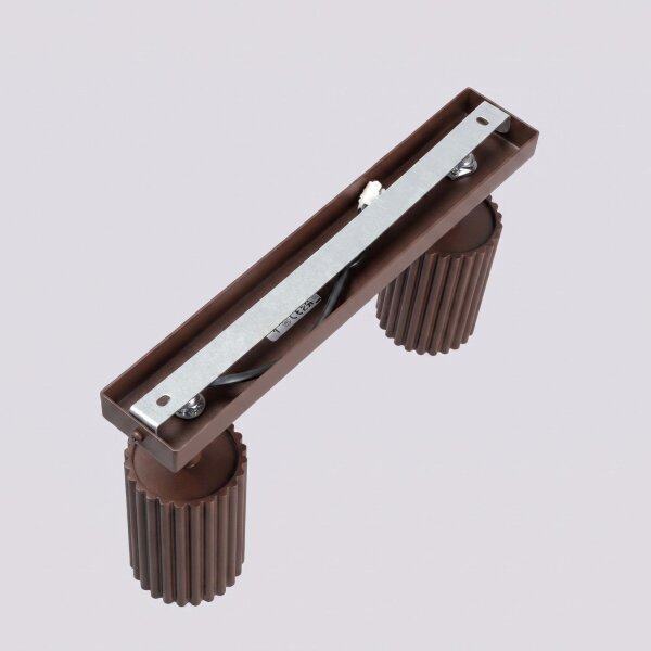 Deckenspot schwenkbar drehbar Aluminium Braun GU10 30cm