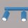 Deckenspot schwenkbar Aluminium Hellblau GU10 L:45cm