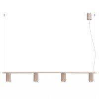 Hängelampe höhenverstellbar Aluminium Taupe...