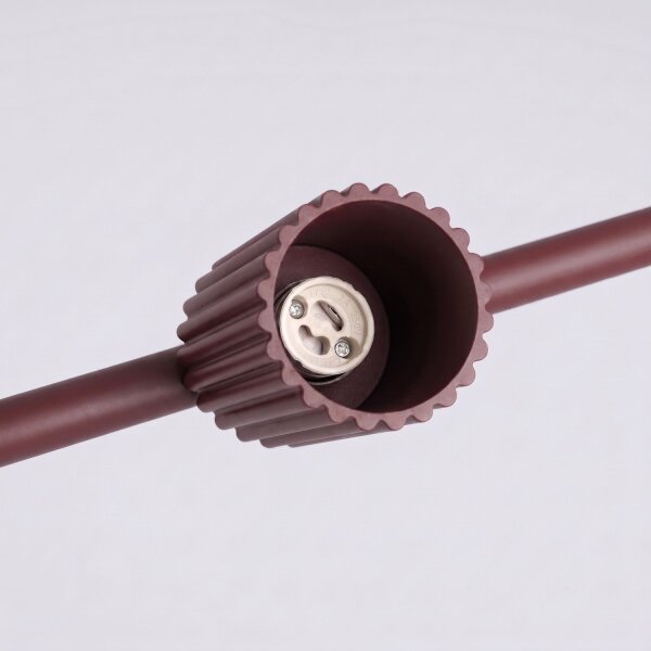 Hängelampe verstellbar Aluminium Burgund GU10 L:122cm
