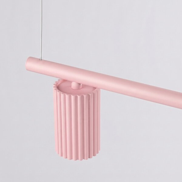 Hängelampe höhenverstellbar Aluminium Rosa GU10 L:122cm