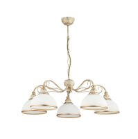 Suspension DELMARE Blanc &Oslash;74cm Lampe de salle...