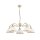 Pendelleuchte DELMARE Wei&szlig; &Oslash;74cm Esszimmer Lampe