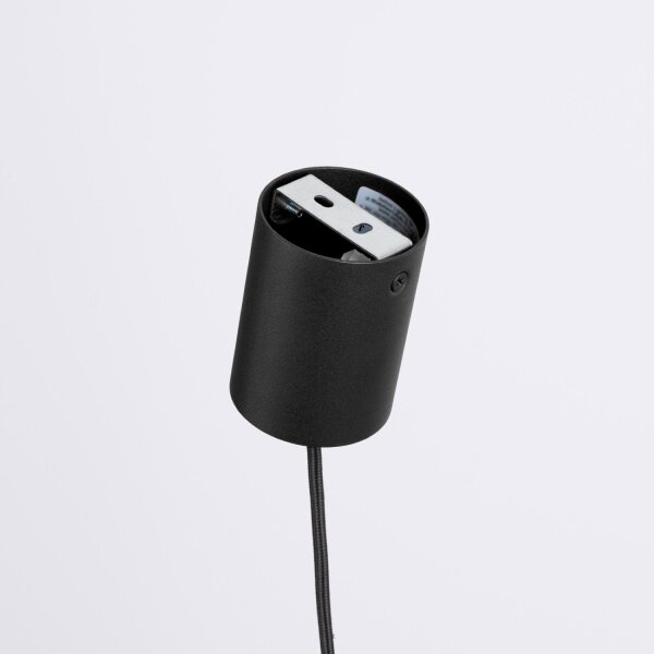 Pendelleuchte Holz Schwarz Natur Modern GU10 Ø8 cm rund