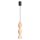 Pendelleuchte Holz Schwarz Natur GU10 Ø8cm rund Modern