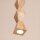 Pendelleuchte Holz Schwarz Natur GU10 Ø8cm rund Modern