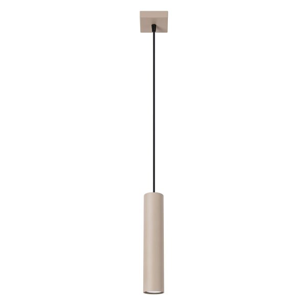 Pendelleuchte Stahl Taupe GU10 Ø8 cm rund wohnlich