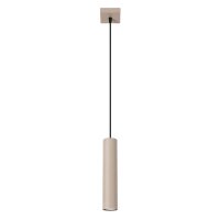 Pendelleuchte Stahl Taupe GU10 Ø8 cm rund wohnlich