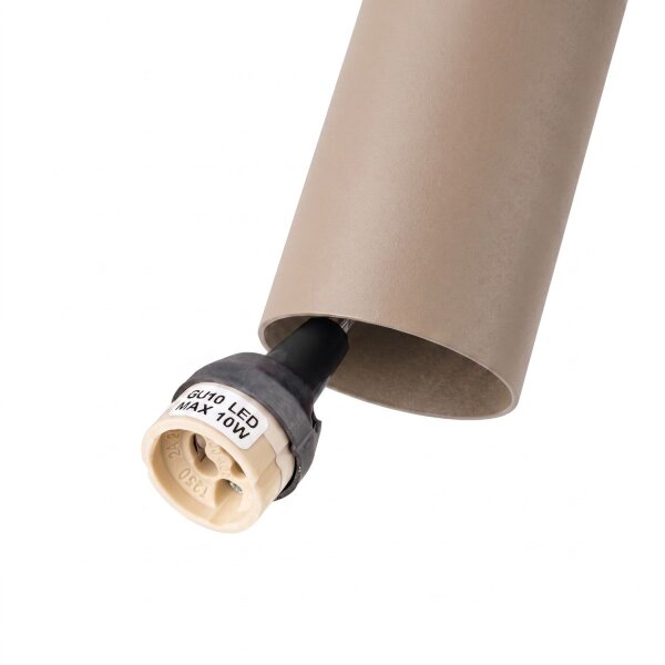 Pendelleuchte Stahl Taupe Modern 3-flammig GU10 L:45 cm