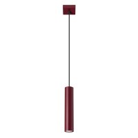 Pendelleuchte Modern Stahl Burgund GU10 L:8 cm wohnlich