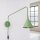 Wandlampe Stahl Salbei Schalter Stecker E14 B:14cm