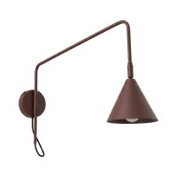 Wandlampe Stahl Braun Schalter E14 T:61cm wohnlich