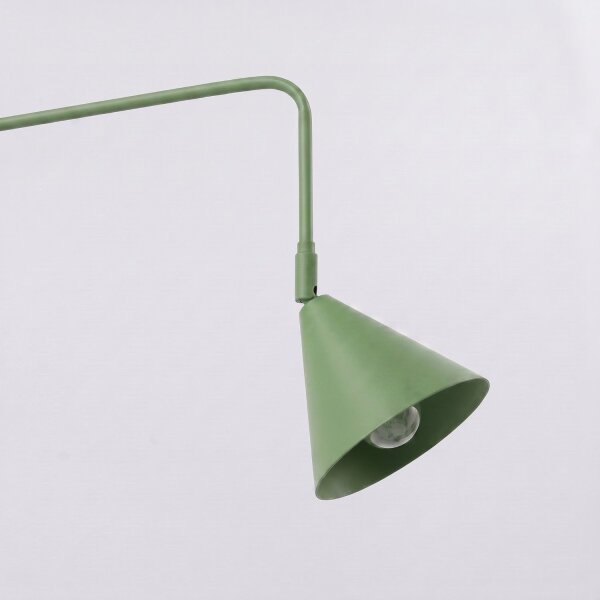 Wandlampe Stahl Salbei Schalter 2-flammig E14 H:30cm