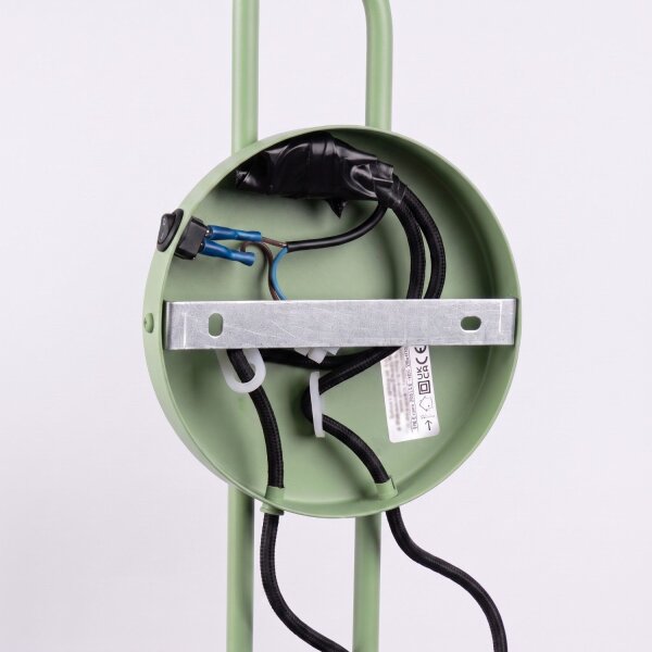Wandlampe Stahl Salbei Schalter 2-flammig E14 H:30cm