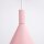 Pendelleuchte Stahl Rosa E27 Ø24,5cm wohnlich rund