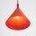 Pendelleuchte Stahl Rot Modern E27 Ø24,5 cm rund