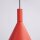 Pendelleuchte Stahl Rot Modern E27 Ø24,5 cm rund