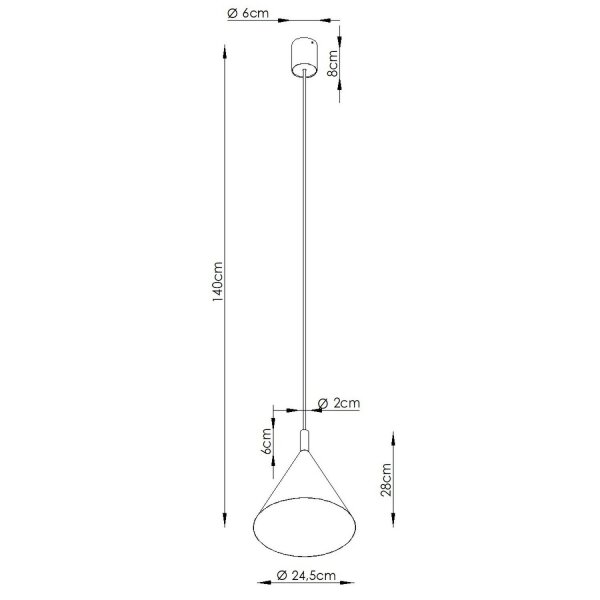 Pendelleuchte Stahl Braun Modern E27 Ø24,5 cm rund