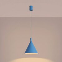 Hängelampe Stahl Hellblau E27 Ø24,5cm...
