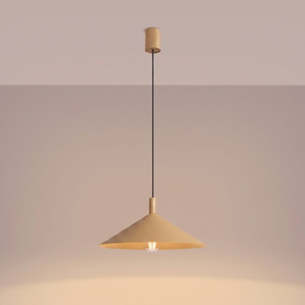Pendelleuchte Stahl Gold Modern E27 Ø40 cm rund