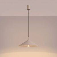 Pendelleuchte Stahl Taupe E27 Ø40 cm wohnlich rund