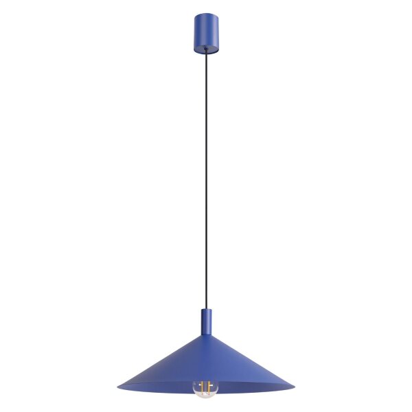 Hängelampe Stahl Ultramarin E27 Ø40cm wohnlich rund