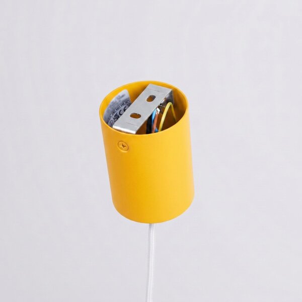 Pendelleuchte Stahl Gelb Modern E27 Ø40 cm rund