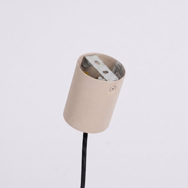 Pendelleuchte Stahl Taupe 4-flammig E14 L:122 cm Modern