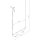 Pendelleuchte Stahl Gelb 4-flammig E14 L:122 cm Modern