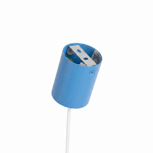 Hängelampe Stahl Hellblau 4-flammig Modern E14 L:122cm
