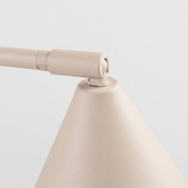 Tischlampe schwenkbar drehbar Stahl Taupe E14 H:35cm