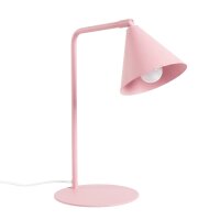 Tischlampe schwenkbar drehbar Stahl Rosa E14 H:35cm