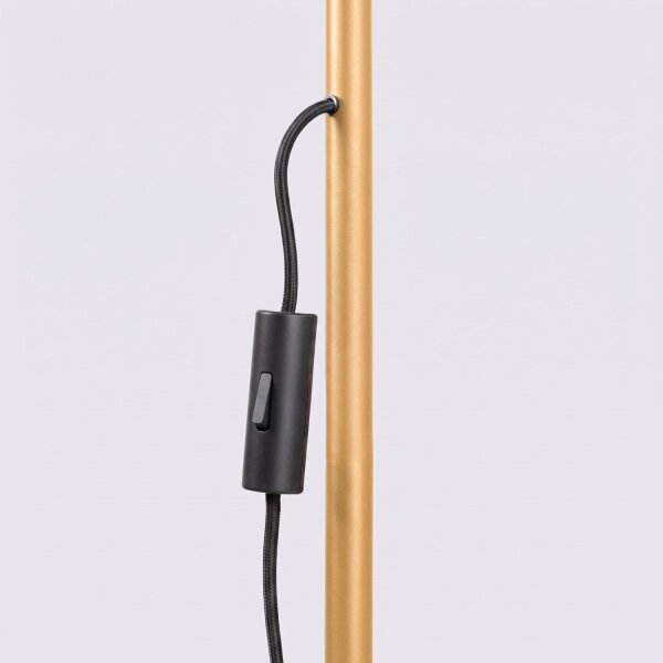 Stehlampe schwenkbar drehbar Stahl Gold E14 H:165cm
