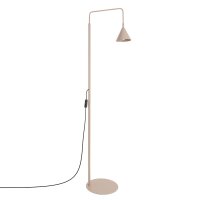 Stehlampe schwenkbar drehbar Stahl Taupe E14 H:165cm