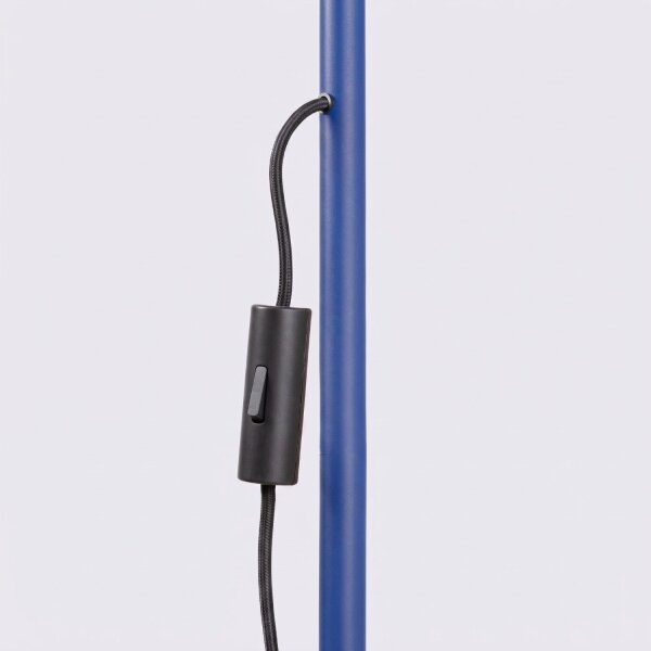 Stehlampe schwenkbar drehbar Stahl Ultramarin E14 165cm