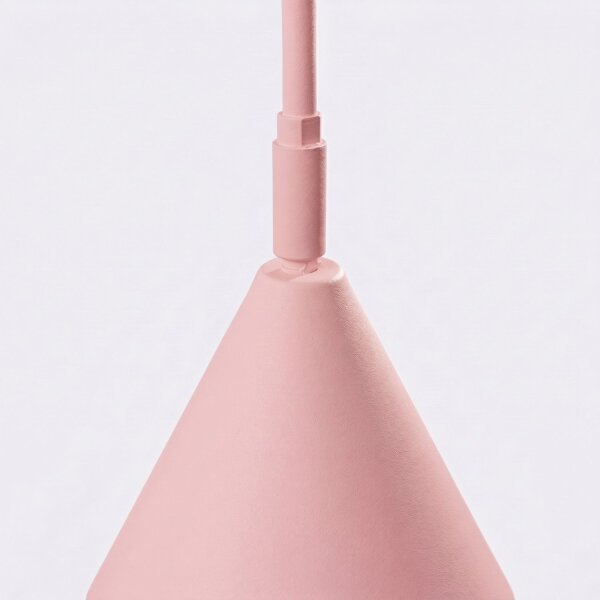 Stehlampe schwenkbar drehbar Stahl Rosa E14 H:165cm