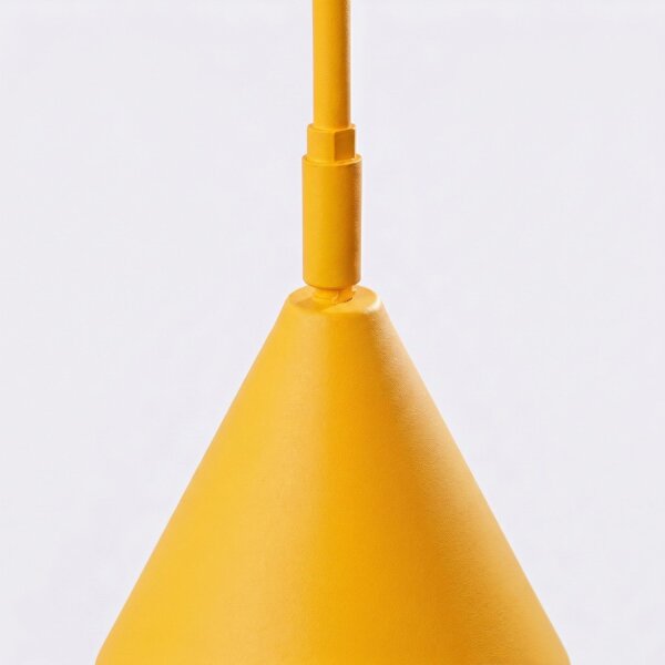 Stehlampe schwenkbar drehbar Stahl Gelb E14 H:165cm