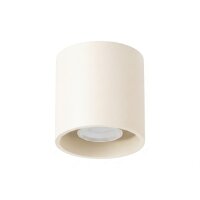 Deckenspot Aluminium Beige Modern GU10 B:10cm rund