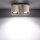 Deckenlampe Aluminium Taupe 2-flammig GU10 L:26 cm