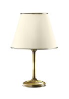 Tischlampe PENELO in Messing Weiß 56cm Wohnzimmer