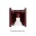 Deckenstrahler Aluminium Burgund GU10 L:10 cm rund