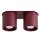 Deckenlampe Aluminium Burgund 2-flammig GU10 L:26cm