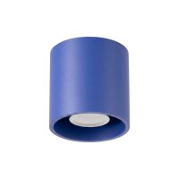 Deckenspot Aluminium Ultramarin GU10 B:10 cm rund