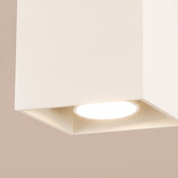 Deckenstrahler Aluminium Beige Modern GU10 H:10 cm