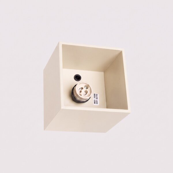 Deckenstrahler Aluminium Beige Modern GU10 H:10 cm