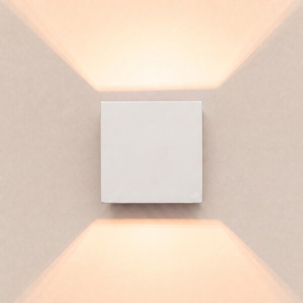 Wandlampe Up Down indirekt Aluminium Beige G9 T:12cm