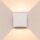 Wandlampe Up Down indirekt Aluminium Beige G9 T:12cm