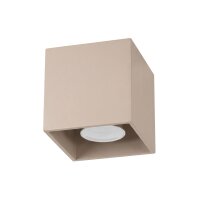 Deckenstrahler Aufputz Aluminium Taupe GU10 B:10cm