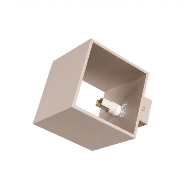 Wandlampe Up Down indirekt Aluminium Taupe G9 B:10cm