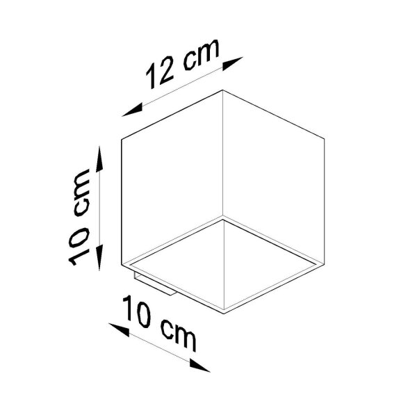 Wandlampe Up Down indirekt Aluminium Ockerrot G9 10cm